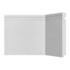 Rodapé de poliestireno frisado Santa Luzia Moderna 505 branco 20 cm barra 2,4 m