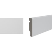 Rodapé de poliestireno liso Durafloor Maxx M-02 branco 7 cm barra 2,1 m