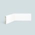 Rodapé de poliestireno liso EspaçoFloor branco 10 cm barra 2,2 m