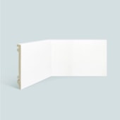Rodapé de poliestireno liso EspaçoFloor branco 15 cm barra 2,2 m