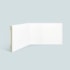 Rodapé de poliestireno liso EspaçoFloor branco 15 cm barra 2,2 m