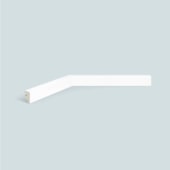 Rodapé de poliestireno liso EspaçoFloor branco 3 cm barra 2,2 m