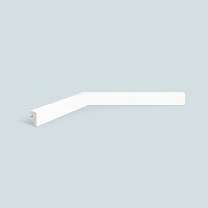 Rodapé de poliestireno liso EspaçoFloor branco 3 cm barra 2,2 m