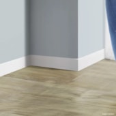 Rodapé de poliestireno liso EspaçoFloor Reforma branco 12 cm barra 2,2 m