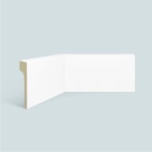 Rodapé de poliestireno liso EspaçoFloor Reforma branco 12 cm barra 2,2 m