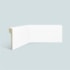 Rodapé de poliestireno liso EspaçoFloor Reforma branco 12 cm barra 2,2 m