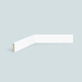 Rodapé de poliestireno liso EspaçoFloor Slim branco 5 cm barra 2,2 m