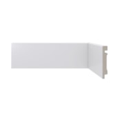 Rodapé de poliestireno liso Santa Luzia Moderna 451 branco 7 cm barra 2,4 m