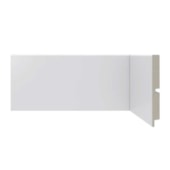 Rodapé de poliestireno liso Santa Luzia Moderna 454 branco 10 cm barra 2,4 m