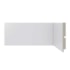Rodapé de poliestireno liso Santa Luzia Moderna 454 branco 10 cm barra 2,4 m