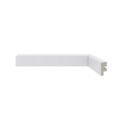Rodapé de poliestireno liso Santa Luzia Moderna 466 branco 3 cm barra 2,4 m
