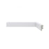 Rodapé de poliestireno liso Santa Luzia Moderna 466 branco 3 cm barra 2,4 m