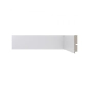 Rodapé de poliestireno liso Santa Luzia Moderna 473 branco 5 cm barra 2,4 m