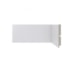 Rodapé de poliestireno liso Santa Luzia Moderna 496 branco 15 cm barra 2,4 m