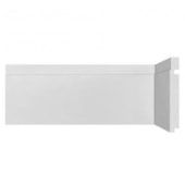 Rodapé de poliestireno Santa Luzia Moderna 502 branco 15cm x 16mm x 2,4m Rodapé de poliestireno Santa Luzia Moderna 502 branco 15cm x 16mm x 2,4m