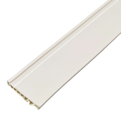 Rodapé de PVC Spot Pisos frisado branco 10cm x 15mm x 2,20m