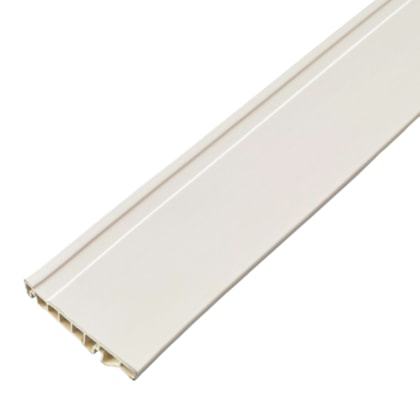 Rodapé de PVC SpotNew frisado branco 10cm x 15mm x 2,20m