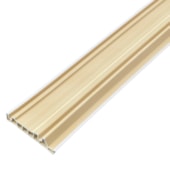 Rodapé de PVC SpotNew frisado branco 10cm x 15mm x 2,20m