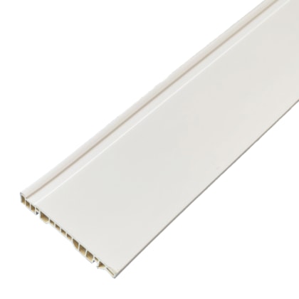 Rodapé de PVC SpotNew frisado branco 15cm x 15mm x 2,20m