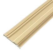 Rodapé de PVC SpotNew frisado branco 15cm x 15mm x 2,20m