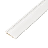 Rodapé de PVC SpotNew frisado branco 7cm x 15mm x 2,20m