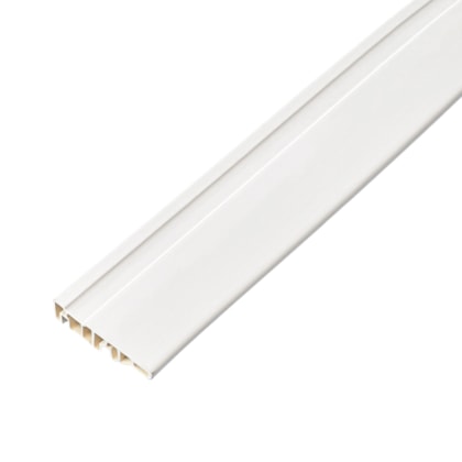 Rodapé de PVC SpotNew frisado branco 7cm x 15mm x 2,20m