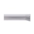 Rodapé invertido Alumínio EspaçoFloor branco 3 cm barra 3 m