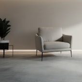Rodapé invertido Alumínio EspaçoFloor branco 3 cm barra 3 m
