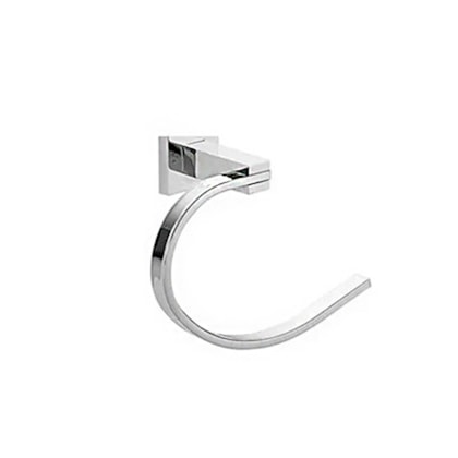 Suporte banheiro toalha de rosto EspaçoKB cromado 20 cm
