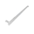 Suporte para cremalheira engate simples Ducasse branco 30 cm