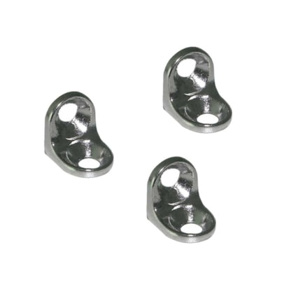 Suporte prateleira cadeirinha 2 furos zincado Albras 20 pç