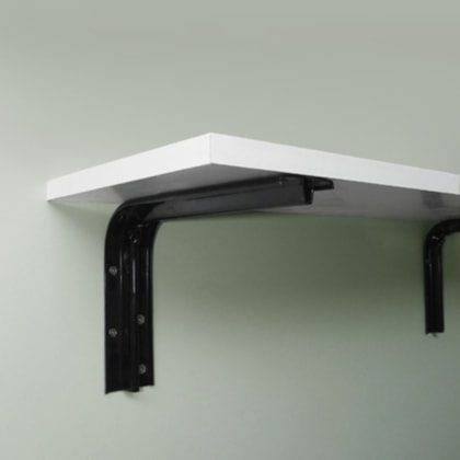 Suporte prateleira Ducasse 103297 preto 10 x 15 cm