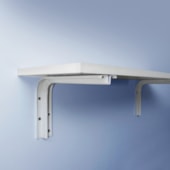 Suporte prateleira fixo Ducasse 103302 branco 20 x 25 cm