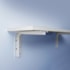 Suporte prateleira fixo Ducasse 103302 branco 20 x 25 cm