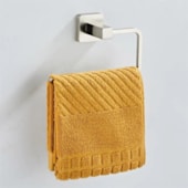 Suporte toalha de rosto EspaçoKB cromado 16,5 cm