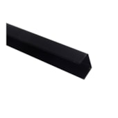 Tapa canal estreito Rollfor 203 preto 15 x 3000 mm