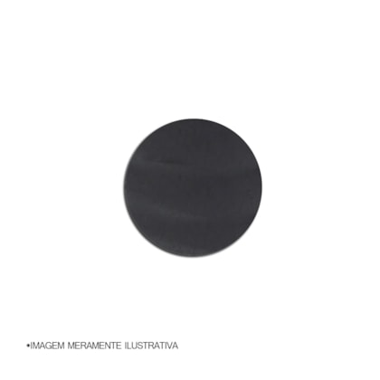 Tapa furo adesivo Rehau Cristallo preto 12 mm 40 unid