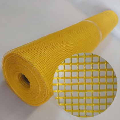 Tela fibra de vidro base coat Decorlit amarela 1m x 50m