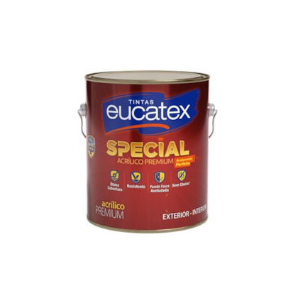 Tinta acrílica para alvenaria interna e externa Eucatex Madeira Special branco 3,6 L