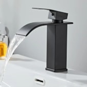 Torneira Banheiro bica baixa monocomando EspaçoKB KE-7123-B preto
