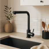 Torneira Cozinha EspaçoKB Ke-6883-B monocomando preto