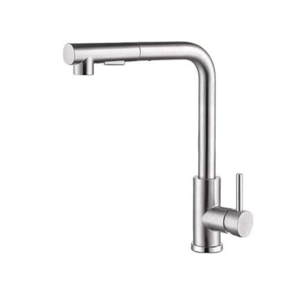 Torneira Cozinha EspaçoKB Ke-6883-Bn monocomando níquel escovado