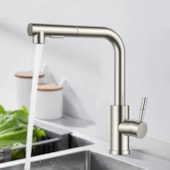 Torneira Cozinha EspaçoKB Ke-6883-Bn monocomando níquel escovado