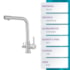 Torneira gourmet bica alta monocomando EspaçoKB KE-6019 cromado
