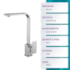 Torneira gourmet monocomando EspaçoKB KE-6037 cromado