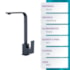 Torneira gourmet monocomando EspaçoKB KE-6037 preto