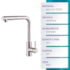 Torneira gourmet monocomando EspaçoKB KE-6883-BN níquel escovado